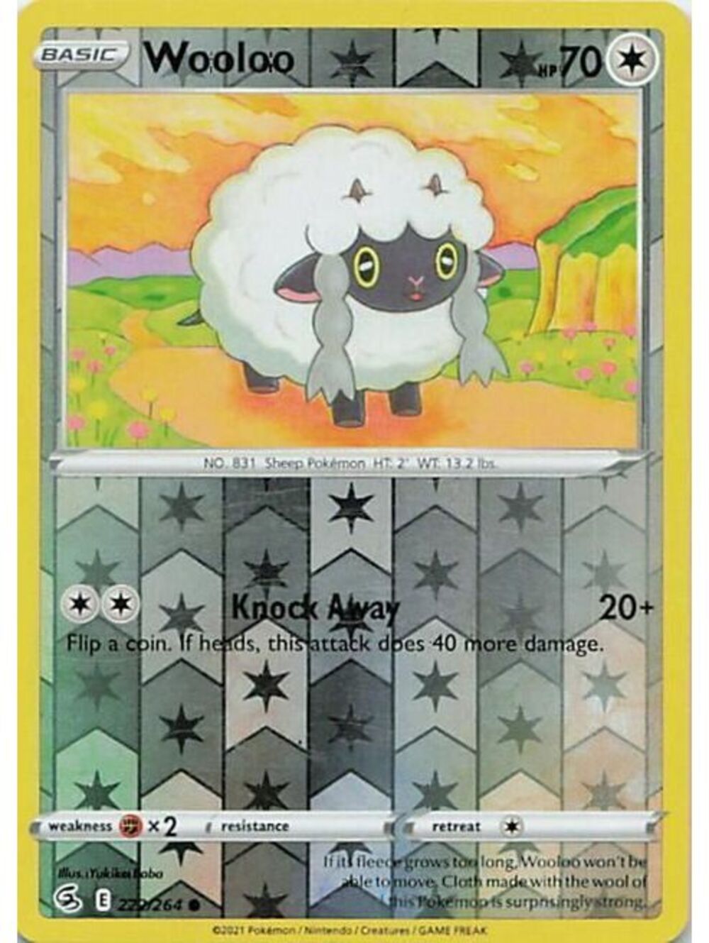 Pokemon TCG 2024 Wooloo NM SCR